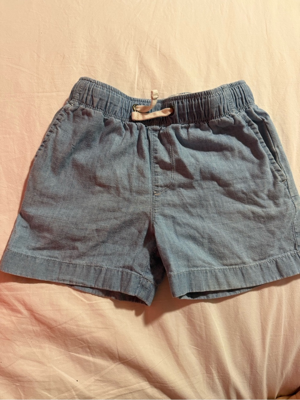 Crewcuts Boys Light Denim-Blue Elastic Waist Shorts